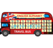 279-english alphabet travel bus 1500х700мм