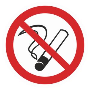 Знак безопасности P-01 «Курить запрещено»